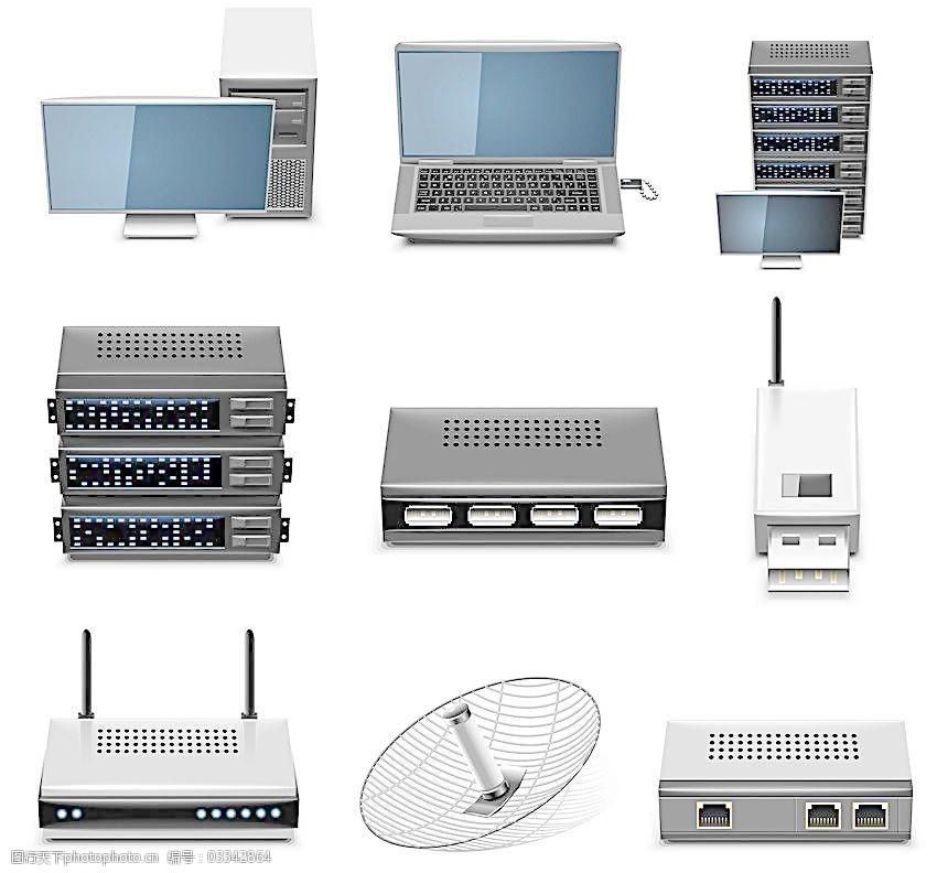 網絡服務器圖標與計算機網絡